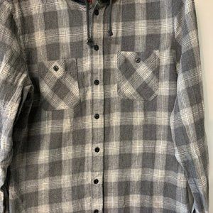 Men's Union Bay Hoodie Flannel Shirt Size Medium